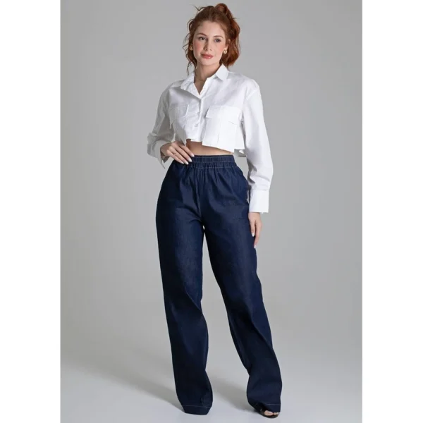 Calça Jeans Sawary Wide Leg