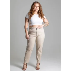 Calça Sarja Sawary Plus Size Mom