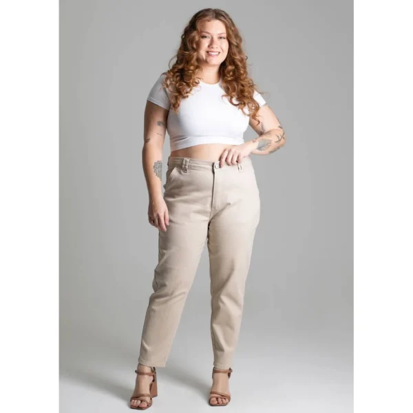 Calça Sarja Sawary Plus Size Mom