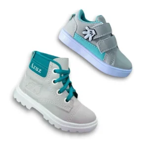 kit botinha tenis chinelo