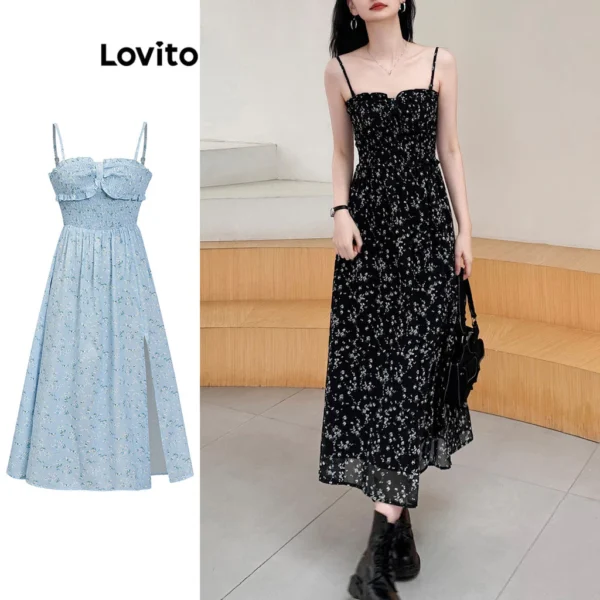 Casual Vestido Dividido com Amarração