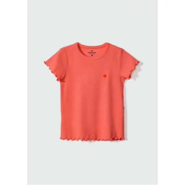 Blusa Manga Curta Infantil Menina Em Ribana Hering Kids