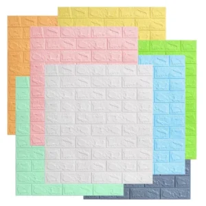 Placa Papel 70x77 cm Espessura 3mm 3D De Parede Espuma Tijolo Auto Adesivo Impermeável Aplique Fácil
