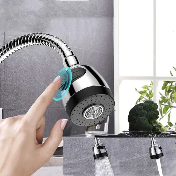 Inox Prata Torneira com chuveiro com rotação de 360° Cozinha Luxo Parede Promoção