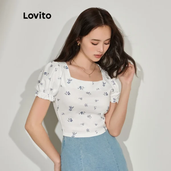 Camiseta Casual Floral