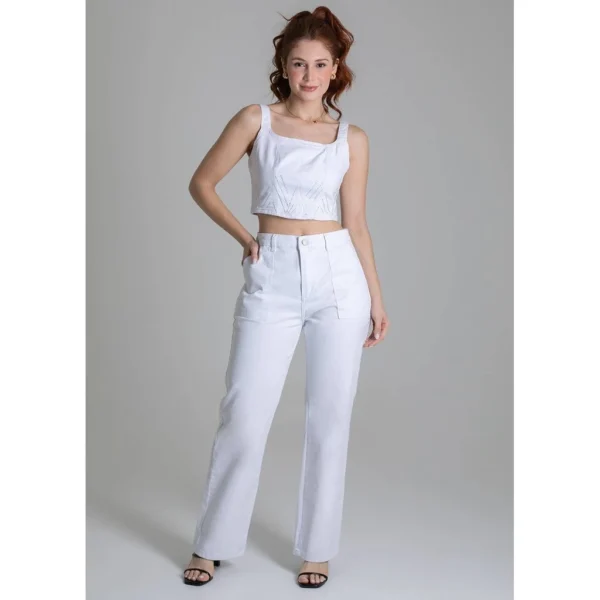 Calça Sarja Sawary Reta Petit