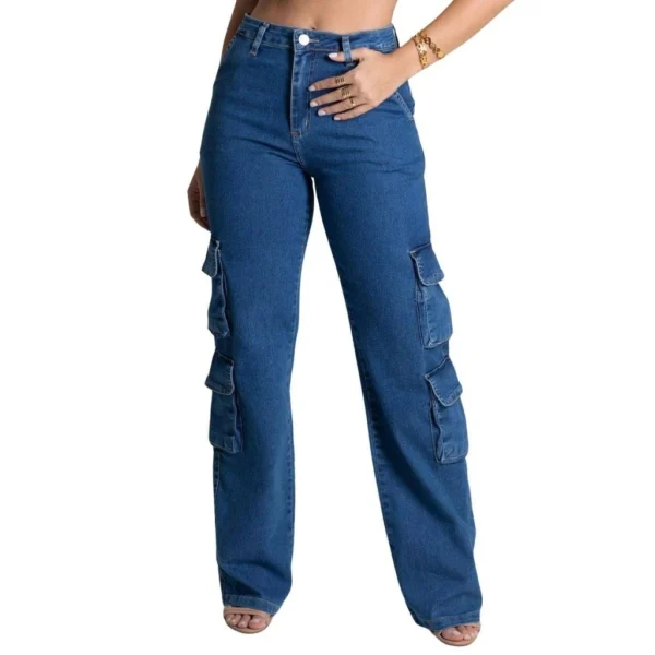 Calça Jeans Sawary Wide Leg