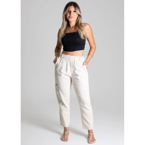 Calça Linho Sawary Mom