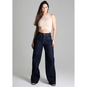 Calça Jeans Sawary Wide Leg
