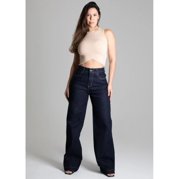 Calça Jeans Sawary Wide Leg