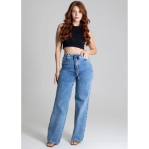 Calça Jeans Sawary Wide Leg