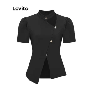 Blusa Assimétrica com Recortes