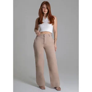 Calça Sarja Sawary Wide Leg