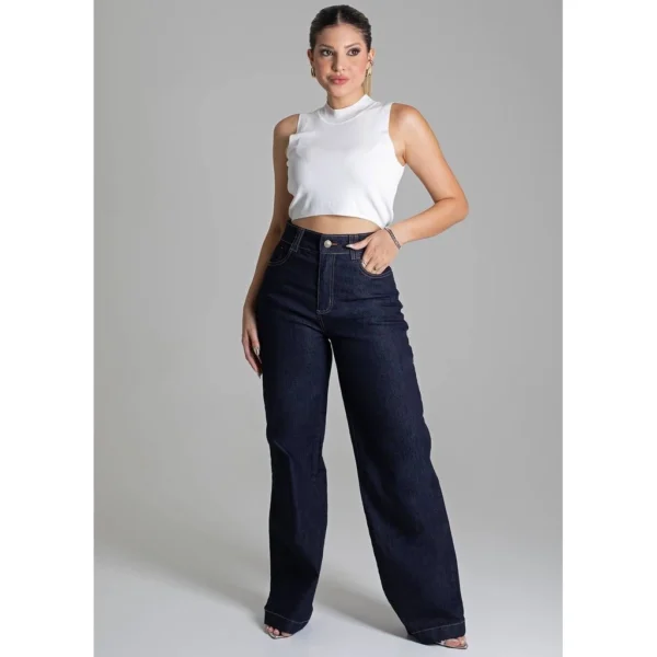 Calça Jeans Sawary Wide Leg