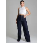 Calça Jeans Sawary Wide Leg